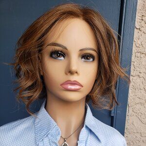 LOS ANGELES wig, Belle Tress, Mocha Maple Brown, Lace Front, Mono Part, Heat OK